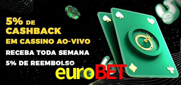 Promoções do cassino ao Vivo eurobet